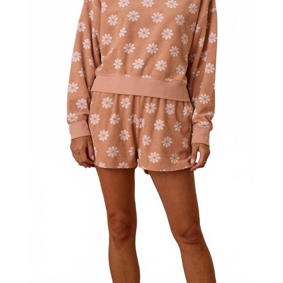 RYLEE + CRU Pants - NEW RYLEE + CRU terry summer shorts in grapefruit